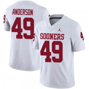 Ben Anderson Boomer Sooner Mens College Football #49 2025-26 Jerseys - White 574923-115