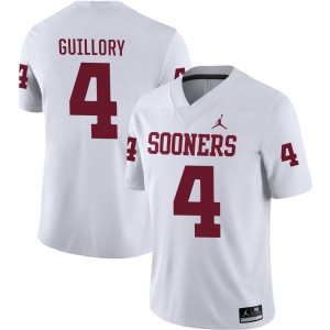 Courtland Guillory Boomer Sooner College Football #4 Player Mens Jerseys - White 440623-309