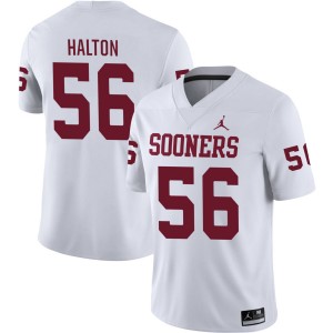 Gracen Halton Oklahoma #56 College Football Mens Game Jersey - White 108505-655