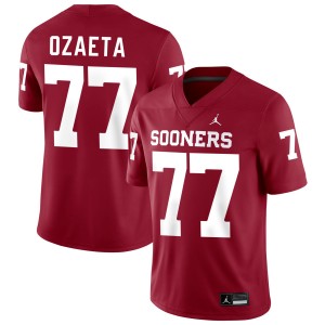 Heath Ozaeta Boomer Sooner #77 Replica College Football Men Jersey - Crimson 402829-236