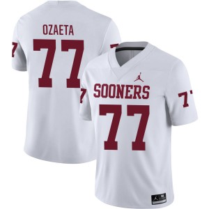 Heath Ozaeta OU College Football Player #77 Men Jersey - White 721678-197