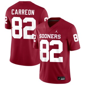 Ivan Carreon Sooners Men College Football Replica #82 Jersey - Crimson 589386-587
