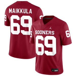 Jake Maikkula Boomer Sooner College Football University #69 Men Jerseys - Crimson 349646-579
