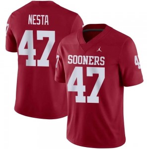 James Nesta OU Sooners High School #47 College Football Men Jersey - Crimson 887808-775