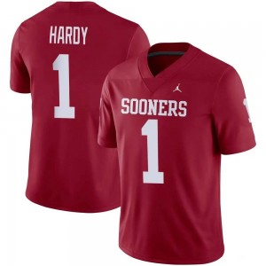 Jaydan Hardy Oklahoma Sooners Men #1 Player College Football Jersey - Crimson 922458-378