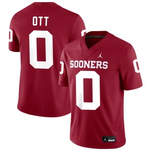 Jaydn Ott Boomer Sooner College Football Mens #0 High School Jersey - Crimson 433212-360
