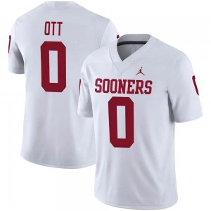 Jaydn Ott Oklahoma #0 College Football Player Mens Jerseys - White 944233-501