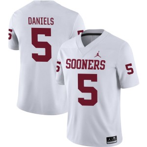 Kendal Daniels Oklahoma Sooners NCAA Men's #5 College Football Jersey - White 224035-603