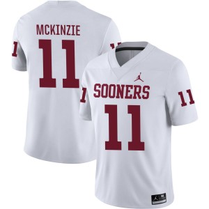 Kobie McKinzie Sooners College Football Replica Men's #11 Jersey - White 668979-575