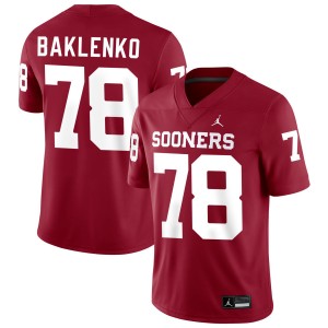 Luke Baklenko OU College Football #78 Men Player Jerseys - Crimson 214940-252