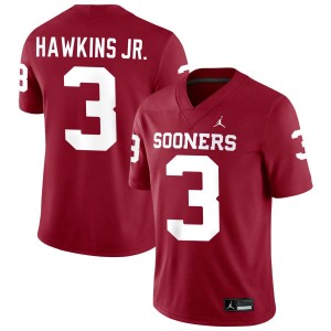 Michael Hawkins Jr. Oklahoma #3 College Football Limited Men's Jersey - Crimson 940454-301