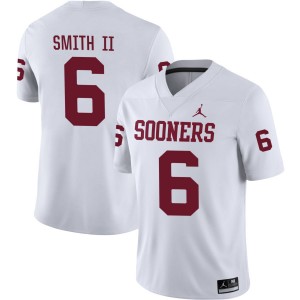 Nigel Smith II OU Limited #6 Men College Football Jersey - White 847774-799
