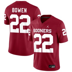 Peyton Bowen OU College Football Men's University #22 Jerseys - Crimson 933864-811