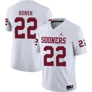 Peyton Bowen Oklahoma 2025 #22 Mens College Football Jerseys - White 924866-529