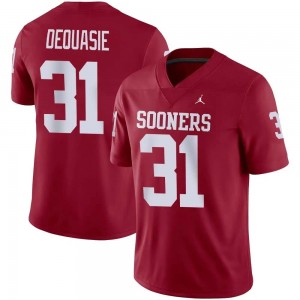 Reed DeQuasie Oklahoma Sooners Mens College Football Official #31 Jerseys - Crimson 641272-250