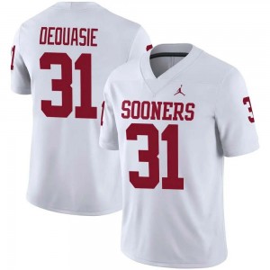Reed DeQuasie Oklahoma Sooners Player College Football Men #31 Jerseys - White 767466-921