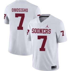 Sammy Omosigho Oklahoma Sooners Men #7 College Football 2025-26 Jerseys - White 384648-113