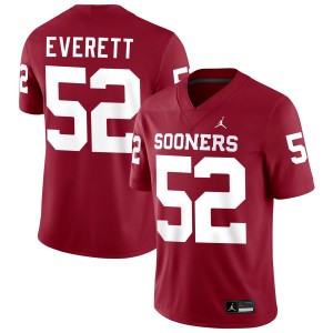 Troy Everett Oklahoma Sooners Men College Football #52 University Jerseys - Crimson 568044-584