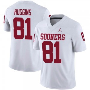 Will Huggins OU #81 College Football Mens University Jerseys - White 481117-321