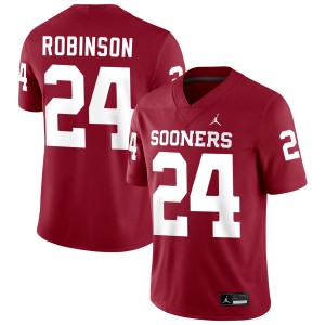 Xavier Robinson Oklahoma Sooners College Football Men #24 Limited Jersey - Crimson 836877-469
