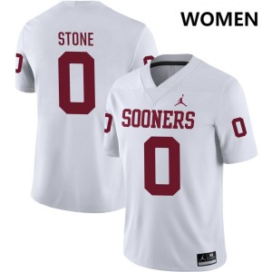 David Stone OU Sooners #0 Womens College Football 2025 Jerseys - White 246928-532