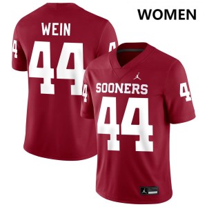 Taylor Wein Sooners #44 Alumni Women's College Football Jersey - Crimson 476858-177