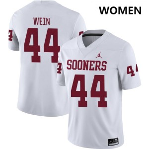Taylor Wein Oklahoma Sooners Women's College Football #44 University Jerseys - White 210061-550