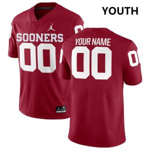Custom OU Youth Limited #00 College Football Jersey - Crimson 446502-622
