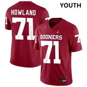 Logan Howland Oklahoma Sooners #71 Alumni Youth College Football Jersey - Crimson 237604-182