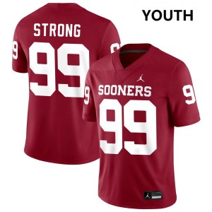 Markus Strong OU College Football Youth 2025-26 #99 Jerseys - Crimson 463979-640