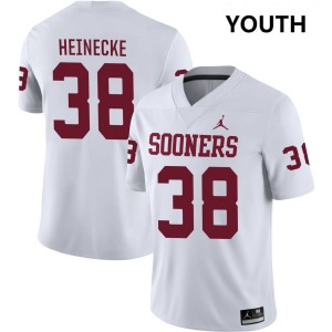 Owen Heinecke OU #38 Youth College Football Alumni Jerseys - White 471599-273