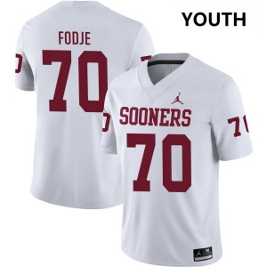 Ryan Fodje OU Sooners Youth Game #70 College Football Jersey - White 747490-613