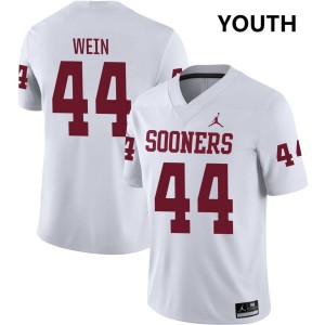 Taylor Wein OU Youth College Football Official #44 Jerseys - White 756817-166