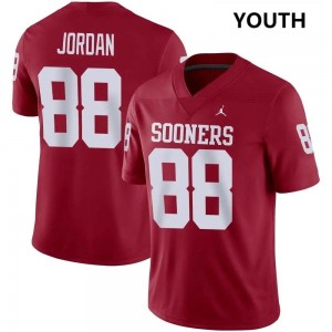 Jacob Jordan Boomer Sooner College Football NCAA Youth #88 Jersey - Crimson 530614-347
