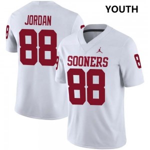Jacob Jordan OU Sooners #88 College Football 2025-26 Youth Jersey - White 736435-650