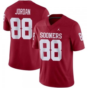 Jacob Jordan Oklahoma Men #88 NCAA College Football Jerseys - Crimson 355069-916