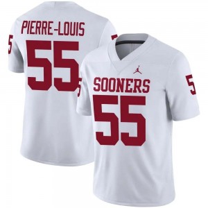 Eddy Pierre-Louis Oklahoma University College Football Men #55 Jerseys - White 246414-205